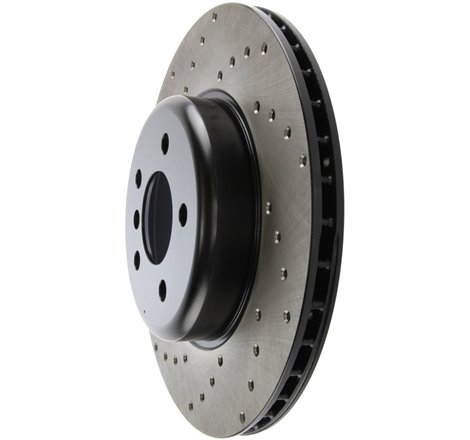 StopTech 11-13 BMW 550i Rear Right Drilled Sport Brake Rotor