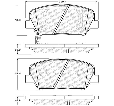 StopTech 11-15 Kia Optima Street Performance Front Brake Pads