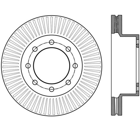 StopTech Power Slot 12-15 Ford F-250/F-350 Front Left Slotted Rotor