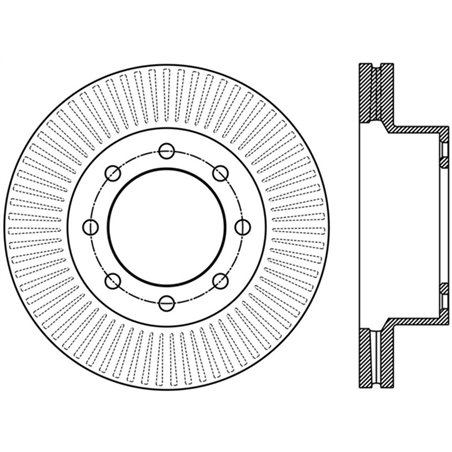 StopTech Power Slot 12-15 Ford F-250/F-350 Front Left Slotted Rotor