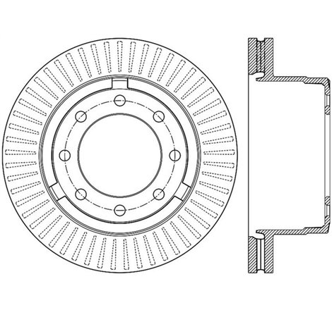 StopTech Power Slot 12-13 Ford F-250/F-350 Rear Right Slotted Rotor