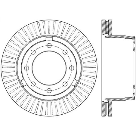 StopTech Power Slot 12-13 Ford F-250/F-350 Rear Right Slotted Rotor