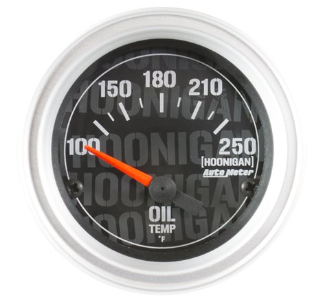 Autometer Hoonigan 52mm 100-250 Deg F Full Electronic Oil Temp Gauge