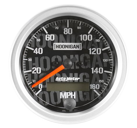 Autometer Hoonigan 87mm 160 MPH Full Electronic Program w/ LCD ODO Speedometer Gauge