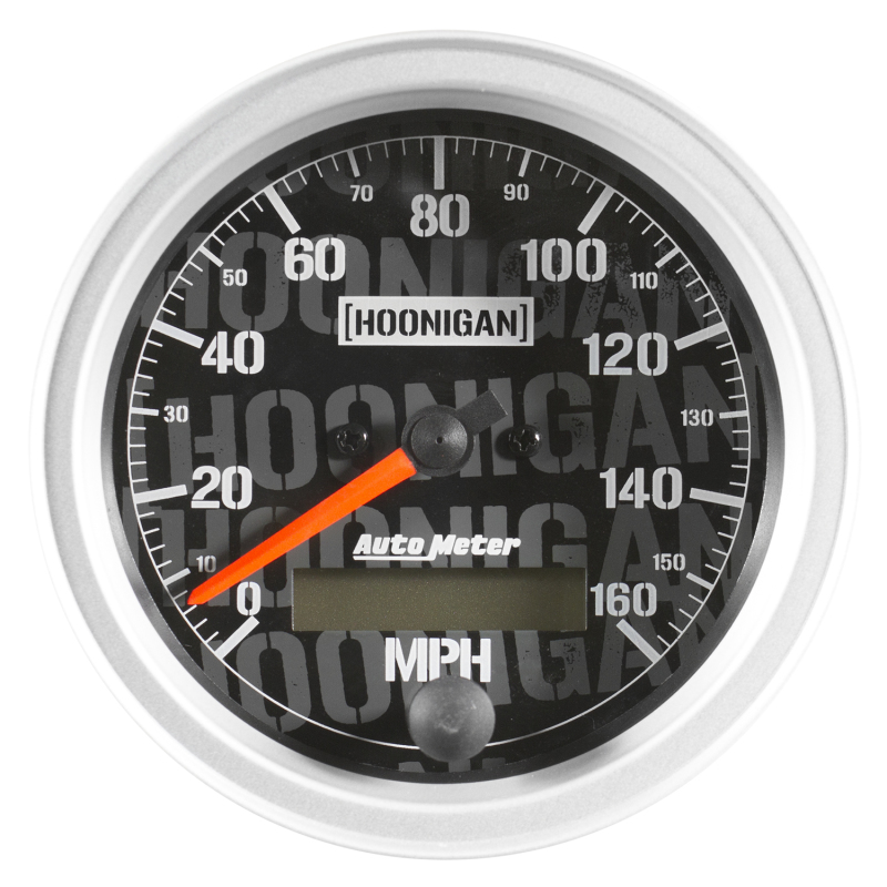 Autometer Hoonigan 87mm 160 MPH Full Electronic Program w/ LCD ODO Speedometer Gauge