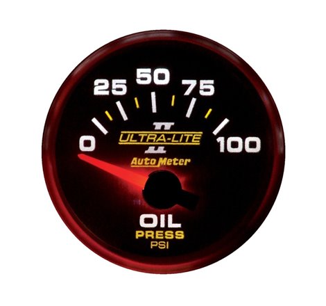 Autometer Ultra-Lite II 52mm 0-100 PSI Electrical Oil Pressure Gauge