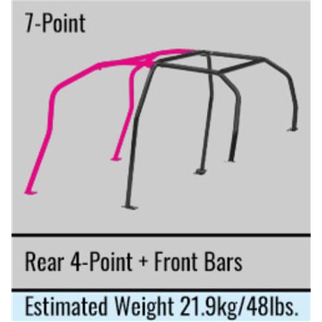 Cusco Chromoly Roll Cage 7 Point 4 Passenger Escape Dash 05-11 Honda Civic Type R