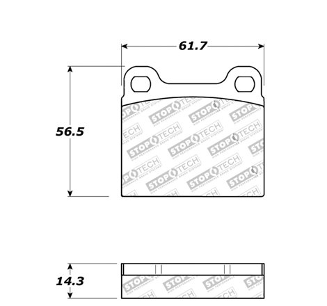 StopTech Street Touring 98-04 Volvo C70/98-00 V70 Rear Brake Pads