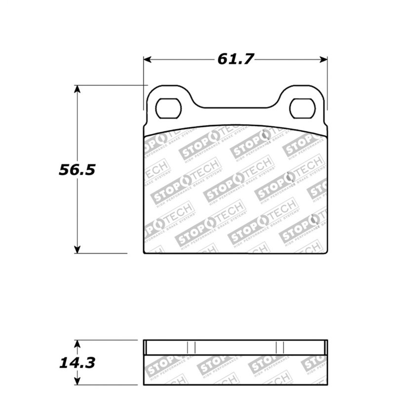 StopTech Street Touring 98-04 Volvo C70/98-00 V70 Rear Brake Pads