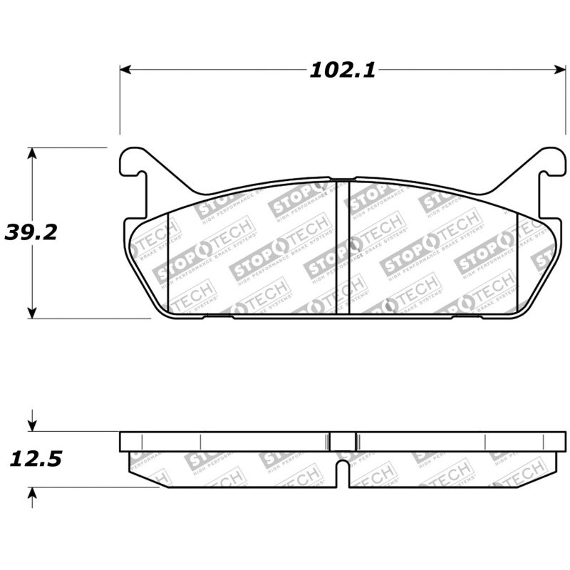 StopTech Street Touring 90-93 Mazda Miata Rear Brake Pads D525