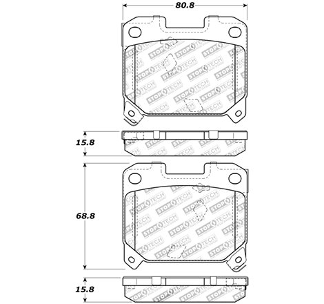 StopTech Street Touring 5/93-98 Toyota Supra Turbo Rear Brake Pads