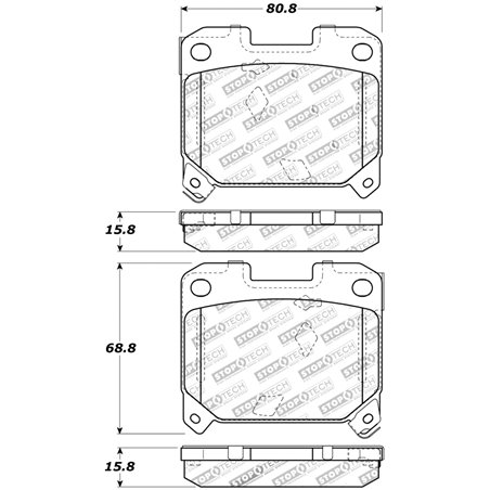 StopTech Street Touring 5/93-98 Toyota Supra Turbo Rear Brake Pads