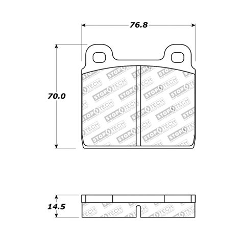 StopTech Street Touring 75-95 Alfa Romeo 2000 Spider/Graduate/Veloce Front Brake Pads