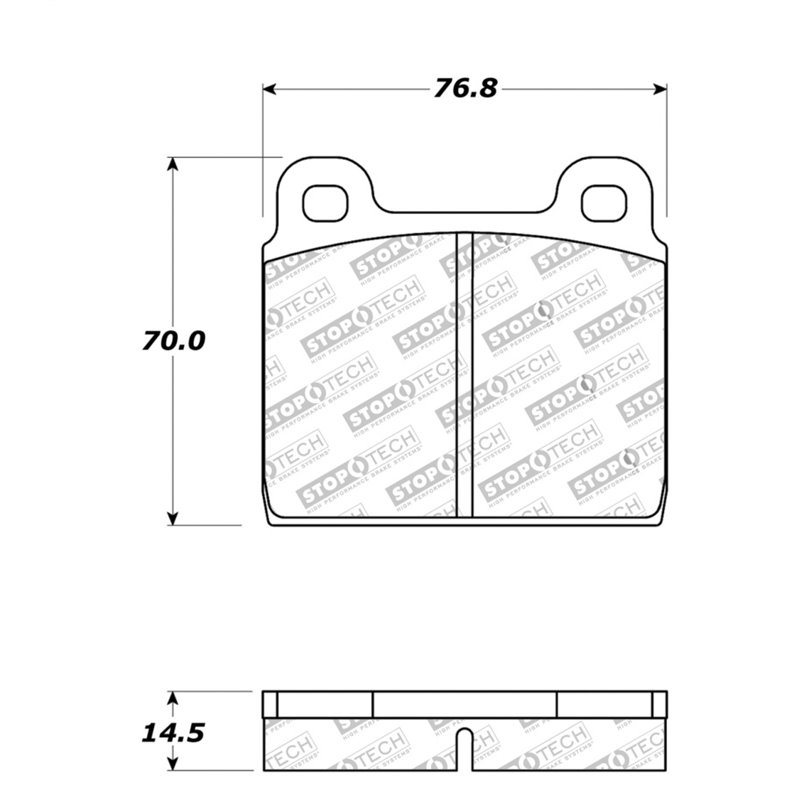 StopTech Street Touring 75-95 Alfa Romeo 2000 Spider/Graduate/Veloce Front Brake Pads