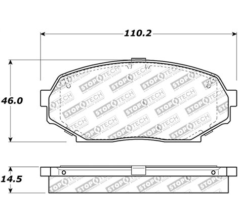 StopTech Street Touring 90-93 Mazda Miata Front Brake Pads D525