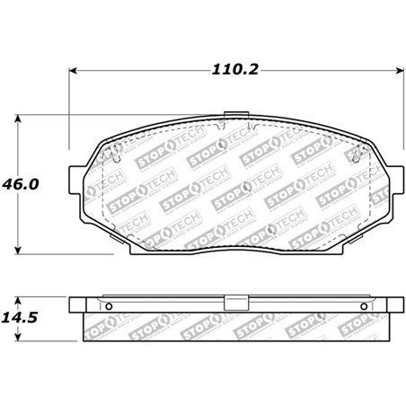 StopTech Street Touring 90-93 Mazda Miata Front Brake Pads D525