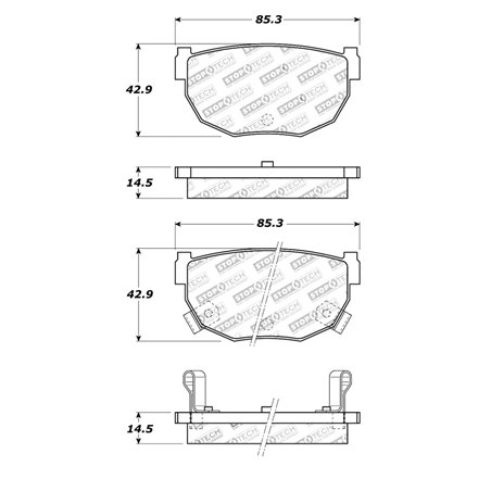 StopTech Street Touring 89-98 240SX Rear Brake Pads