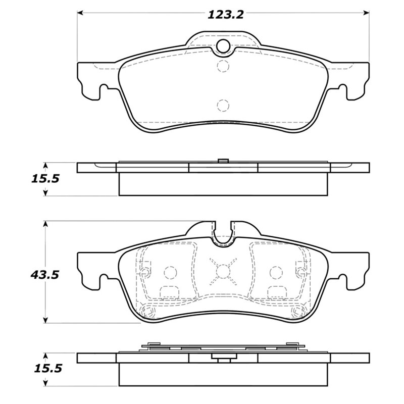 StopTech Street Touring 02-06 Mini Rear Brake Pads