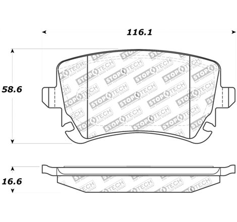 StopTech Street Touring 07-09 Audi RS4 Rear Pads