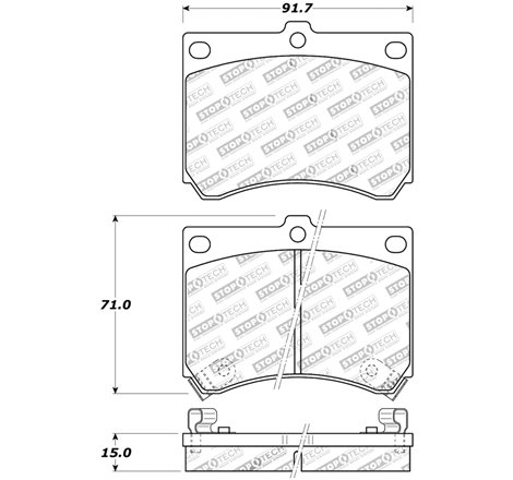 StopTech Street Touring 91-03 Ford Escort ZX2 / 92-95 Mazda MX-3 Front Brake Pads