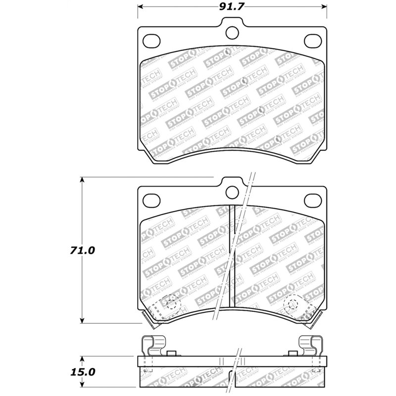 StopTech Street Touring 91-03 Ford Escort ZX2 / 92-95 Mazda MX-3 Front Brake Pads