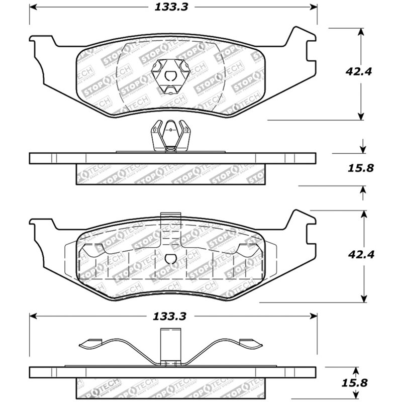 StopTech Street Touring Brake Pads