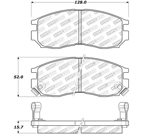 StopTech Street Touring 4/89-99 Mitsubishi Eclipse GST Front Brake Pads