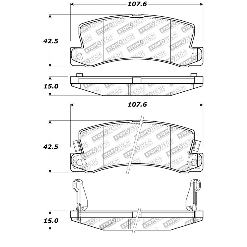 StopTech Street Touring Brake Pads