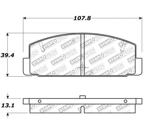 StopTech Street Touring 89-95 Mazda RX7 / 03-05 Mazda 6 Rear Brake Pads