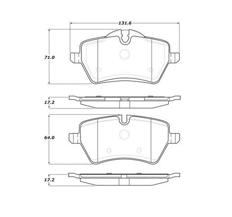 StopTech Street Touring 06-09 Mini Cooper/Cooper S Front Brake Pads