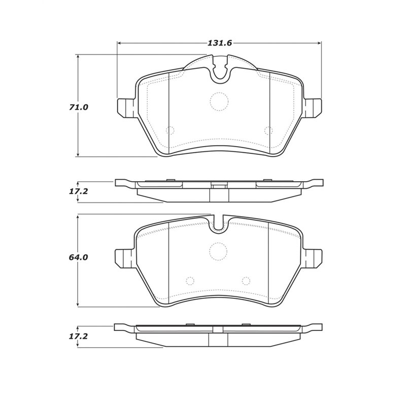 StopTech Street Touring 06-09 Mini Cooper/Cooper S Front Brake Pads