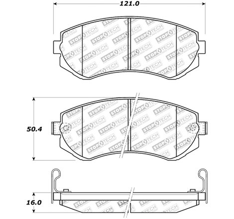 StopTech Street Touring 89-06/96 Nissan 240SX Front Brake Pads