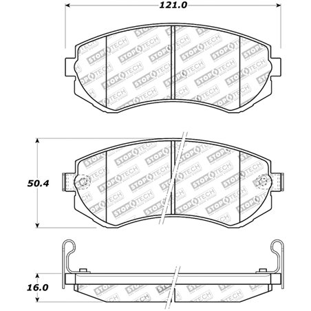 StopTech Street Touring 89-06/96 Nissan 240SX Front Brake Pads