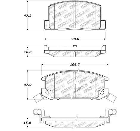 StopTech Street Touring Brake Pads