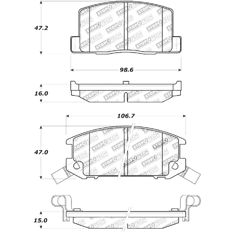 StopTech Street Touring Brake Pads