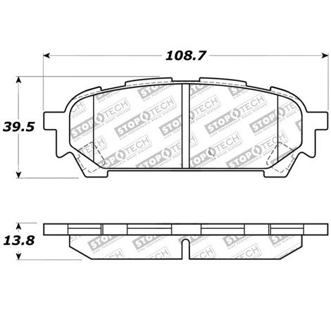 StopTech Street Touring 03-05 WRX Rear Brake Pads