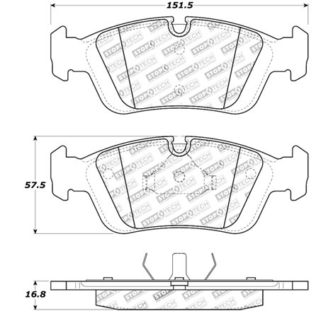 StopTech 96-02 BMW Z3 / 03-08 Z4 / 97-00 323 Front Brake Pads