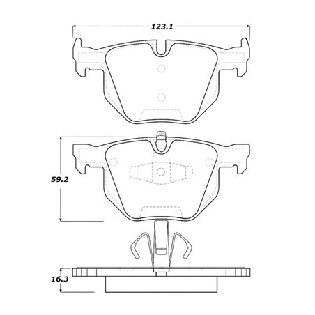 StopTech Street Touring 06 BMW 330 Series (Exc E90) Series Rear Brake Pads