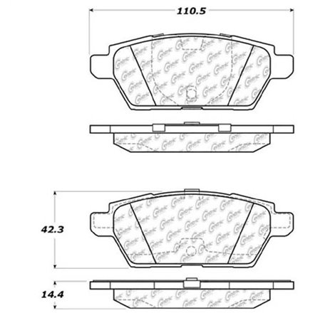 StopTech Street Touring 06-07 Mazdaspeed 6 Rear Brake Pads