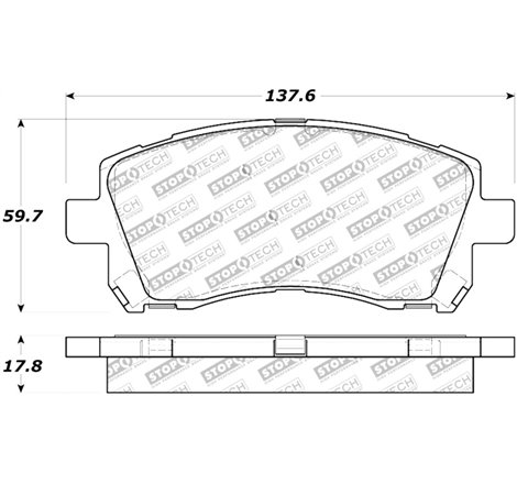 StopTech Street Touring 02-03 WRX Front Brake Pads