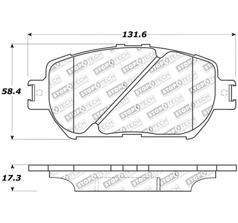 StopTech Street Touring 06 Lexus GS / 09-10 IS Front Brake Pads