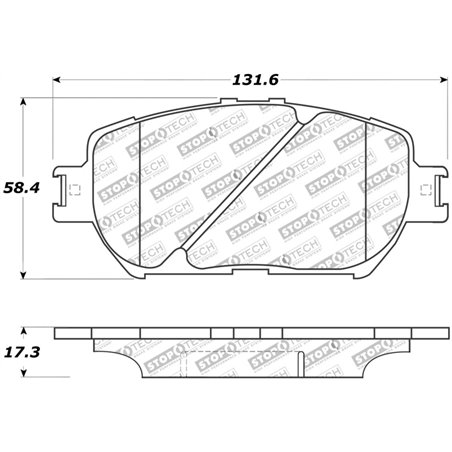 StopTech Street Touring 06 Lexus GS / 09-10 IS Front Brake Pads