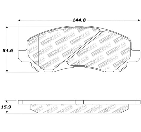 StopTech Street Touring 07-10 Jeep Compass/Patriot Front Brake Pads