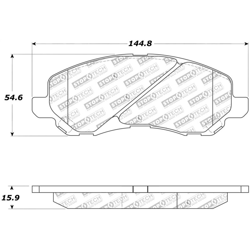 StopTech Street Touring 07-10 Jeep Compass/Patriot Front Brake Pads