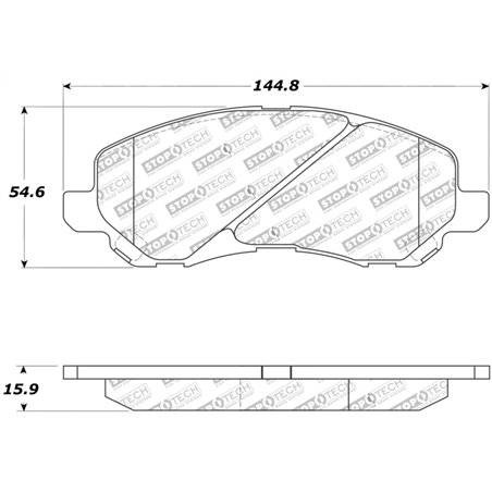 StopTech Street Touring 07-10 Jeep Compass/Patriot Front Brake Pads