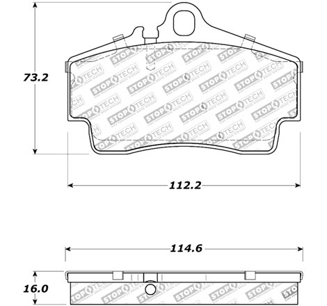 StopTech Street Touring 97-04 Porsche Boxster / 00-08 Boxster S Rear Brake Pads