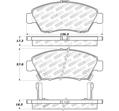 StopTech Street Touring 02-06 Acura RSX Type S / 93-95 Civic Coupe / 04-05 Civic Si