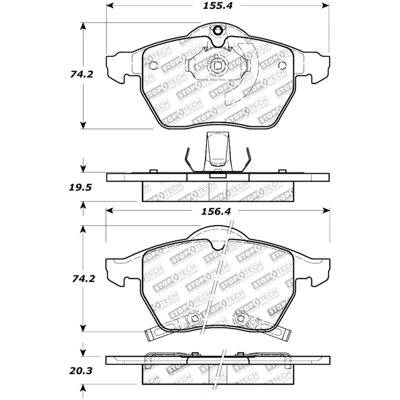 StopTech Street Touring Brake Pads