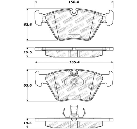 StopTech Street Touring 04-09 BMW X3 (E38) / 06-09 Z4 3.0(E86) Front Brake Pads