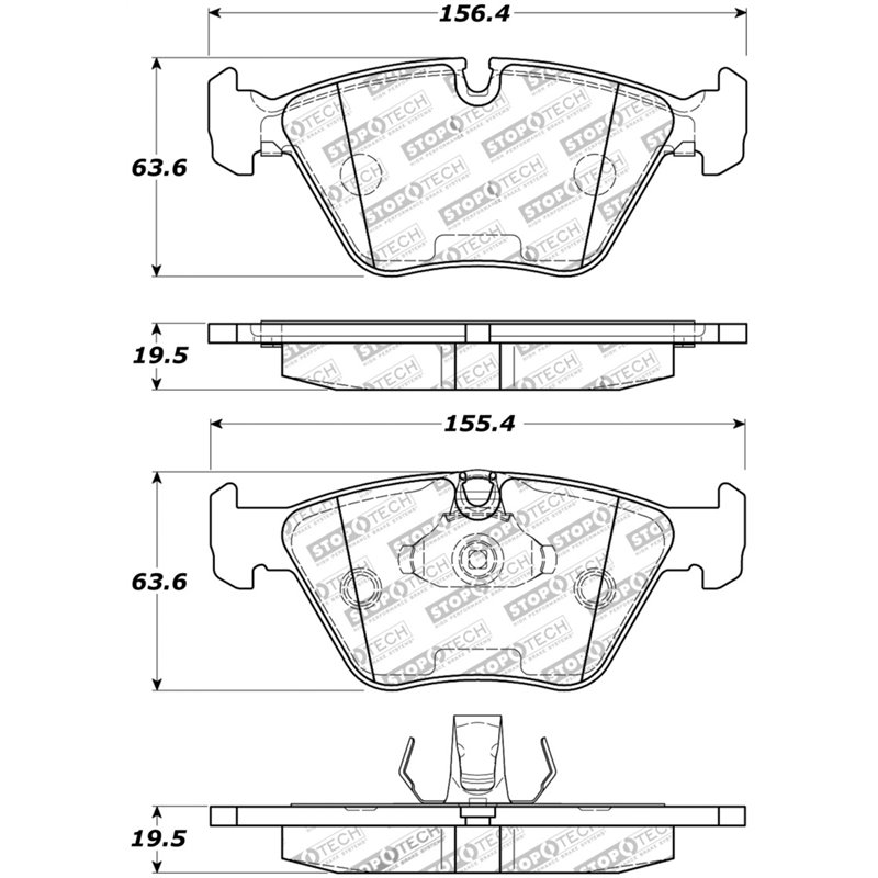 StopTech Street Touring 04-09 BMW X3 (E38) / 06-09 Z4 3.0(E86) Front Brake Pads